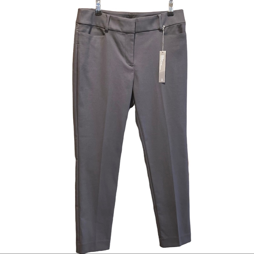 Loft Curvy Skinny ankle pants in charcoal gray. Size 6P. NWT